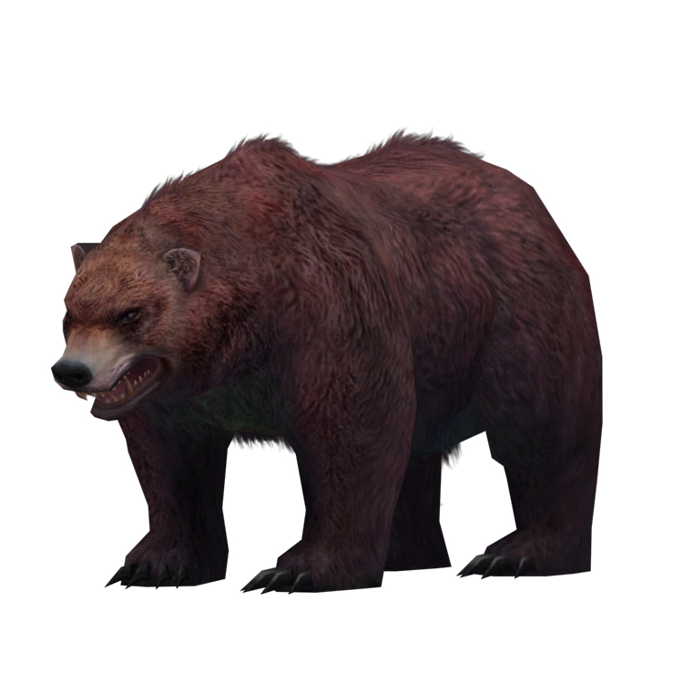 (Animal-0014) -3D-Monster Bear-skin